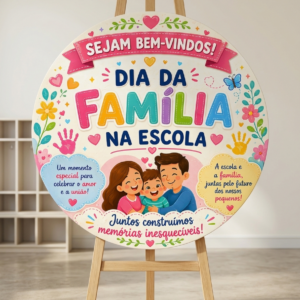 Painel Redondo Dia da Família na Escola