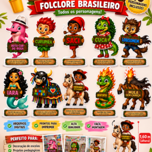 KIT COMPLETO – TOTENS DO FOLCLORE BRASILEIRO