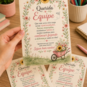 CARTÃO QUERIDA EQUIPE