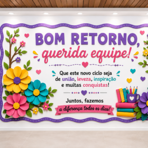 PAINEL "BOM RETORNO, QUERIDA EQUIPE!"