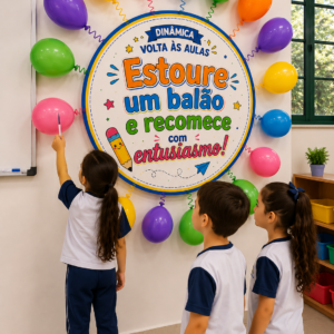 DINÂMICA DO BALÃO VOLTA ÀS AULAS