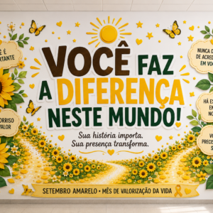 PAINEL SETEMBRO AMARELO — VALORIZAÇÃO DA VIDA