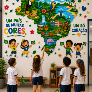 UM PAÍS DE MUITAS CORES, UM SÓ CORAÇÃO