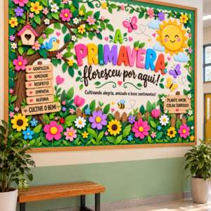 PAINEL GIGANTE — A PRIMAVERA FLORESCEU POR AQUI