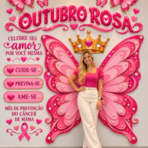 PAINEL OUTUBRO ROSA — ASAS DE AMOR