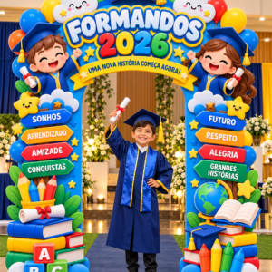 PORTAL DE FORMATURA INFANTIL 2026 MODELO 03