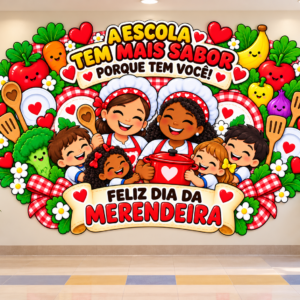 PAINEL DIA DA MERENDEIRA – A ESCOLA TEM MAIS SABOR!