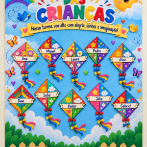 PAINEL PIPAS PERSONALIZADAS — DIA DAS CRIANÇAS!