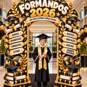 PORTAL DE FORMATURA INFANTIL 2026 MODELO 02