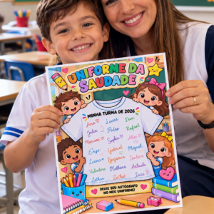UNIFORME DA SAUDADE 2026 – ATIVIDADE DE DESPEDIDA ESCOLAR
