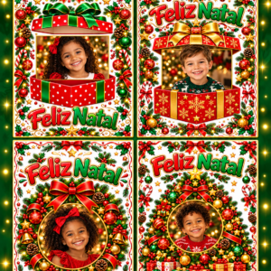 NATAL PERSONALIZADO COM A FOTO DA CRIANÇA